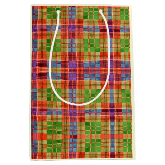 MAC RAE TARTAN Mittlere Geschenktasche Mittlere Geschenktüte (Vorderseite)