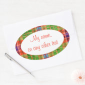 MAC RAE TARTAN Oval Matte Stickers (Umschlag)