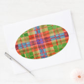 MAC RAE TARTAN Oval Stickers (Umschlag)