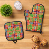 MAC RAE TARTAN Oven Mitt & Pot Holder Set (Oben Unten)