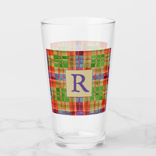 MAC RAE TARTAN Pint Glass Glas (Rückseite)