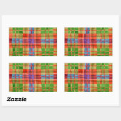 MAC RAE TARTAN Rectangle Stickers (Blatt)