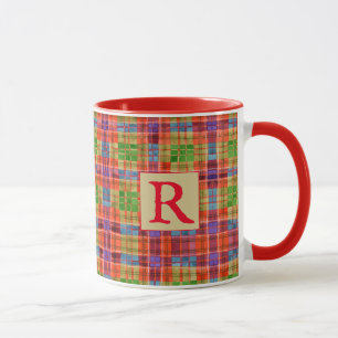 MAC RAE TARTAN Rote Kombi-Tasse + Text Tasse