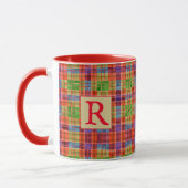 MAC RAE TARTAN Roter Combo Tasse + Text (Links)