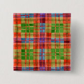MAC RAE TARTAN Square Button Button (Vorderseite)