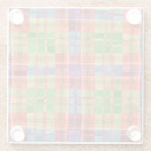 MAC RAE TARTAN Square Glass Untersetzer (Rückseite)