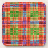 MAC RAE TARTAN Untersetzer aus Hartkunststoff (Vorderseite)