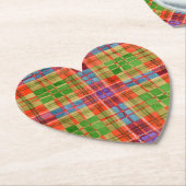 MAC RAE TARTAN Untersetzer von Herzpapier (angewinkelt)