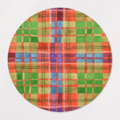 MAC RAE TARTAN Wasserdichte Kennzeichnungen Etiketten (Design 2)