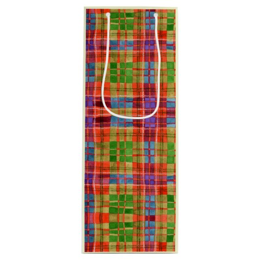 MAC RAE TARTAN Weinbeutel Geschenktüte Für Weinflaschen (Vorderseite)