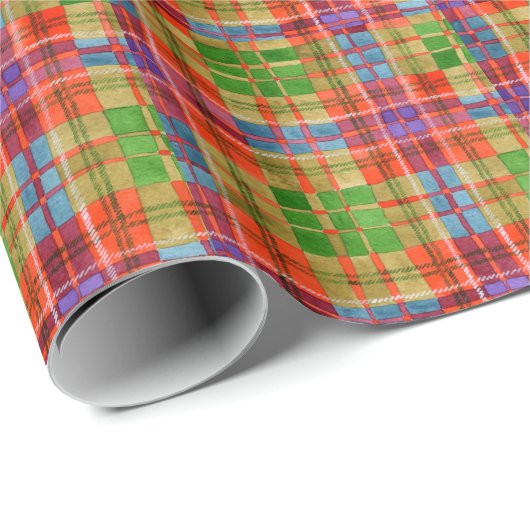 MAC RAE TARTAN Wrapping Paper Geschenkpapier (Rolleneckpunkt)