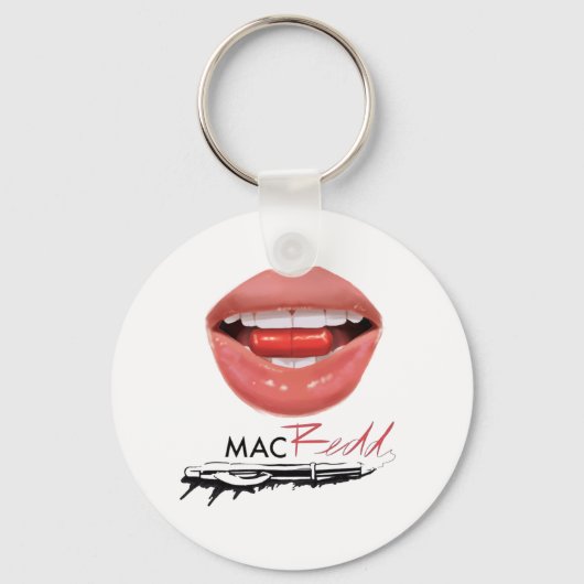 Mac Redd Lip Schlüsselanhänger (Vorderseite)
