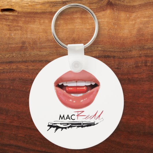 Mac Redd Lip Schlüsselanhänger (Vorderseite)