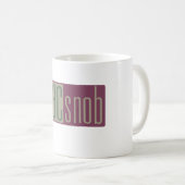 Mac-Snob Kaffeetasse (VorderseiteRechts)