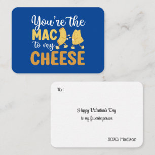 Mac to my Cheese Funny Pun Niedlicher Valentinstag Mitteilungskarte