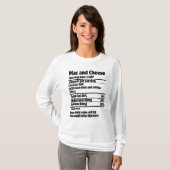 Mac und Cheese Nutrition Fact.w T-Shirt (Vorne ganz)