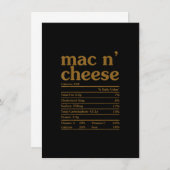 Mac und Cheese Nutrition Funny Erntedank Mac N' Einladung (Vorne/Hinten)