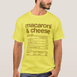 Mac und Cheese Nutrition Funny Erntedank Mac N' T-Shirt