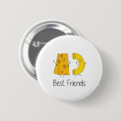 Mac und Käse Best Friends Art Friendship Art Bes Button (Vorne & Hinten)