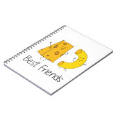 Mac und Käse Best Friends Art Friendship Art Bes Notizblock (Linke Seite)