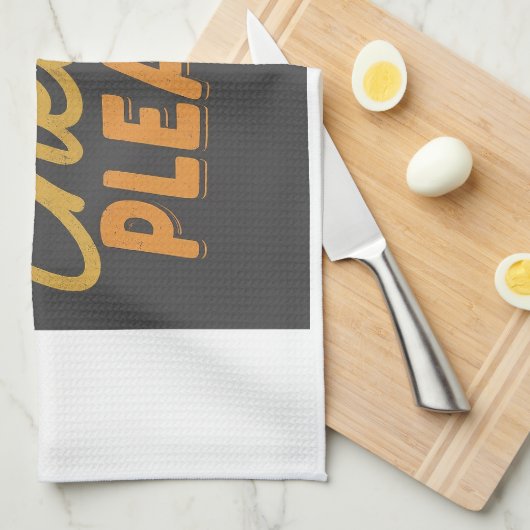 Mac und Käse Bitte Geschirrtuch (Viertel Falte)