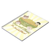 Mac und Käse Bitte Retro Kid Art Design Notizblock (Linke Seite)