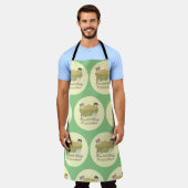 Mac und Käse Bitte zurückziehen Kid Fun Muster Schürze (Getragen)