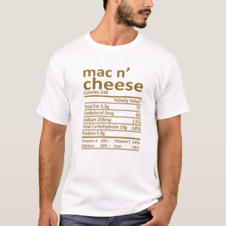 Mac und Käse Ernährung Erntedank Kostüme Lebensmit T-Shirt