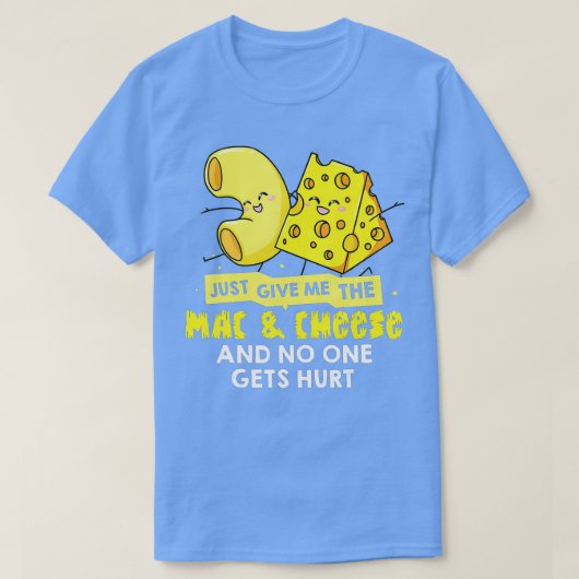 Mac und Käse Geschenk Macaroni Cheesy Noodle T-Shirt (Design vorne)