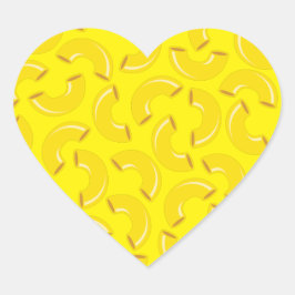 Mac und Käse Kind 1. Geburtstag Party Macaroni Herz-Aufkleber