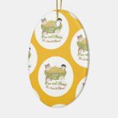 Mac und Käse kopieren bitte Keramik Ornament (Links)