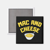 Mac und Käse | Makkaroni und Käse Magnet (Vorderseite/Rückseite)