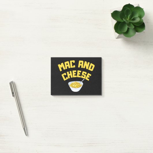 Mac und Käse | Makkaroni und Käse Post-it Klebezettel (Büro)