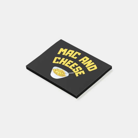 Mac und Käse | Makkaroni und Käse Post-it Klebezettel (angewinkelt)