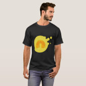 Mac und Käse Splotch Macaroni T-Shirt (Vorne ganz)