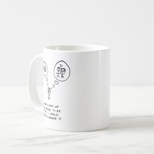 Mac- und Käse-Tasse Kaffeetasse (Vorderseite Links)