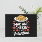 Mac und Käse Valentine Mac in Cheese Lover Geschen Einladung (Stehend Vorderseite)