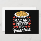 Mac und Käse Valentine Mac in Cheese Lover Geschen Einladung (Vorne/Hinten)