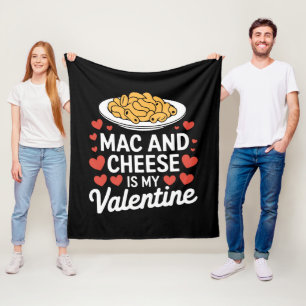 Mac und Käse Valentine Mac in Cheese Lover Geschen Fleecedecke