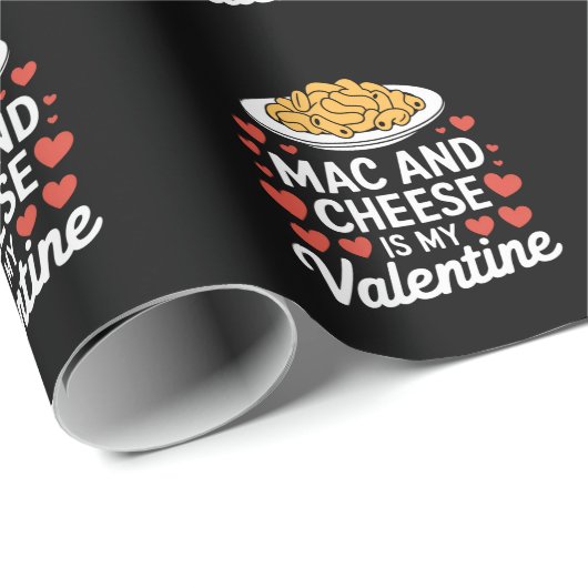 Mac und Käse Valentine Mac in Cheese Lover Geschen Geschenkpapier (Rolleneckpunkt)