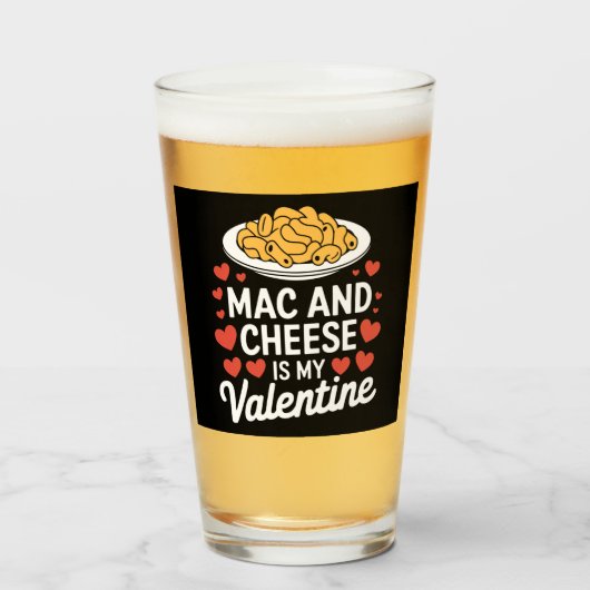 Mac und Käse Valentine Mac in Cheese Lover Geschen Glas (Vorne (Gefüllt))