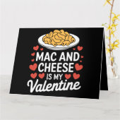 Mac und Käse Valentine Mac in Cheese Lover Geschen Karte (Gelbe Blume)
