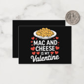 Mac und Käse Valentine Mac in Cheese Lover Geschen Mitteilungskarte (Vorderseite/Rückseite Beispiel)