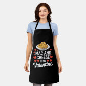 Mac und Käse Valentine Mac in Cheese Lover Geschen Schürze (Getragen)
