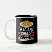 Mac und Käse Valentine Mac in Cheese Lover Geschen Zweifarbige Tasse (Links)