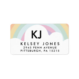 MAC UNICORN RAINBOW CLOUD ETIKETT ADRESSAUFKLEBER