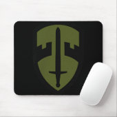 Mac-v Army Small Unit Patch VollfarbVietnam Vet Mousepad (Mit Mouse)