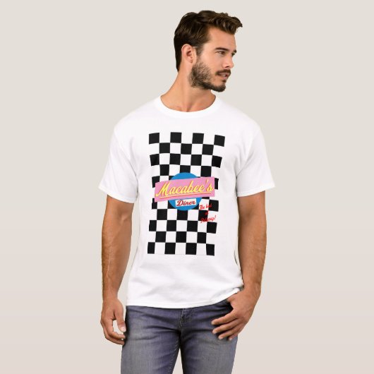 Macabee's Diner Checkered T - Shirt (Vorne ganz)