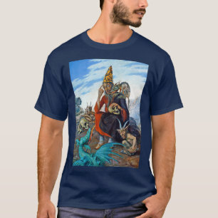 Macabre-Assistent für Dämonen und Schädel T-Shirt