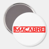 Macabre-Briefmarke Magnet (Vorderseite/Rückseite)